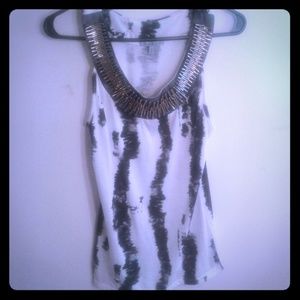 Charlotte Russe tank w/ embellished collar size S